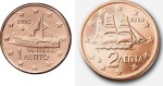Euro set Grecja zestaw menniczy 1,2 cent 2002
