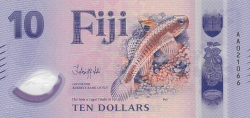 Fidżi 10 $ Ryba rafowa 2026 P-126a