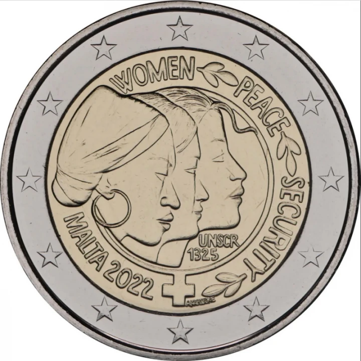 2 euro Malta Rezolucja ONZ kobiety 2022