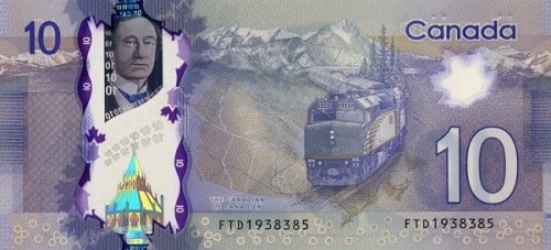Kanada 10 $ Kolej 2013 P-107