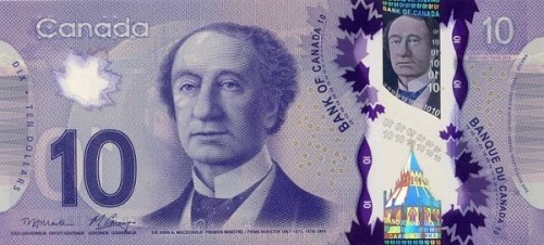 Kanada 10 $ Kolej 2013 P-107