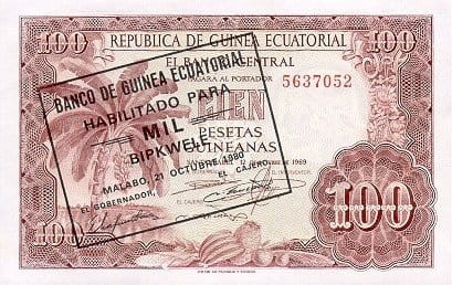 Gwinea Równikowa 1000 bipkwele Zatoka 1980 P-18