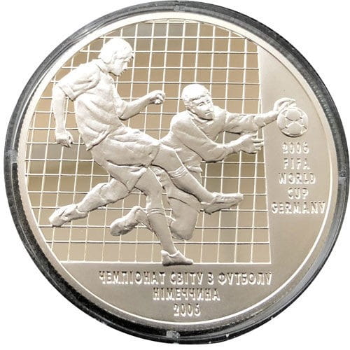 UKRAINA 10 UAH Mundial 2004