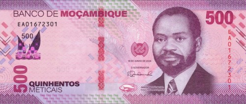 Mozambik 500  meticais Łodzie 2024 P-159