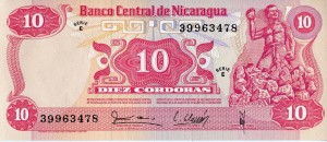 Nikaragua 10 kordobas Górnicy 1979 P-134