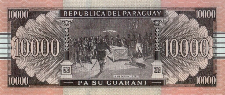 Paragwaj 10 000 guarani Konferencja 1811 2022 P-238Ac