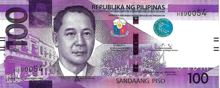 Filipiny 100 piso Rekin wielorybi 2020 P-225