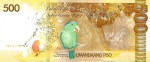 Filipiny 500 piso Papuga 2020 P-227