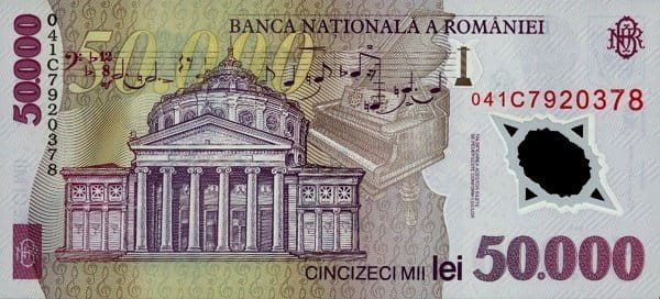 Rumunia 50 000 leu Opera 2004 P-113a