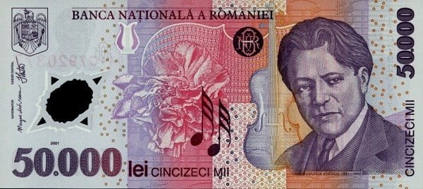 Rumunia 50 000 leu Opera 2004 P-113a