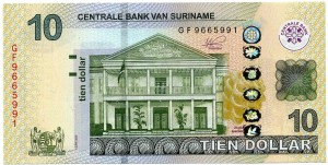 Surinam 10 $ Willa 2020 P-163d