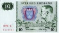 Szwecja 10 koron Śnieżynka 1976 P-52d