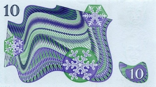 Szwecja 10 koron Śnieżynka 1976 P-52d
