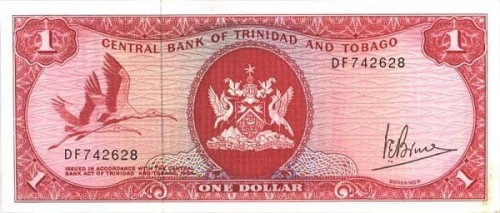 Trynidad i Tobago 1 $ Ibisy 1977 P-30a