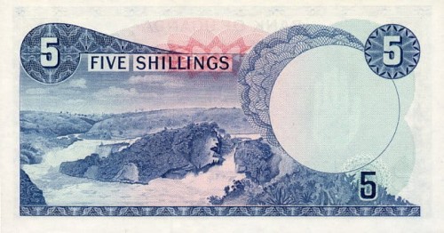 Uganda 5 szylingów Krajobraz 1966 P-1