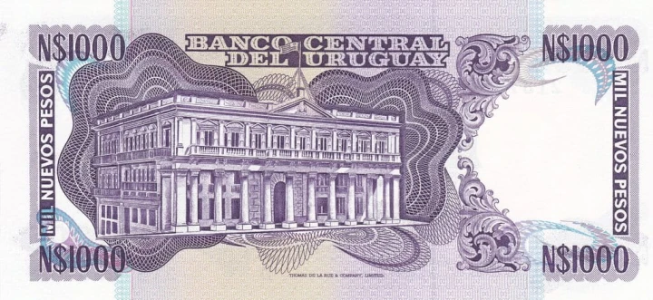 Urugwaj 1000 N$ Artigas 1992 P-64Ab