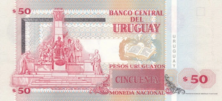 Urugwaj 50 urugayos Jose Varela 2008 P-87a