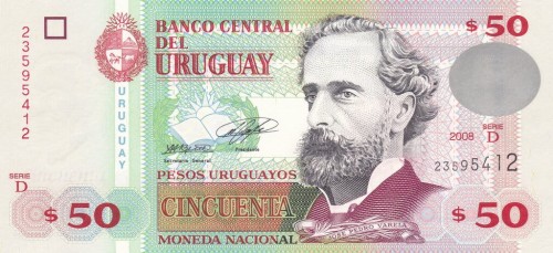 Urugwaj 50 urugayos Jose Varela 2008 P-87a