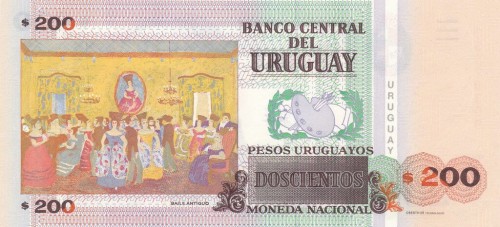 Urugwaj 200 urugayos Taniec historyczny 2009 P-89b