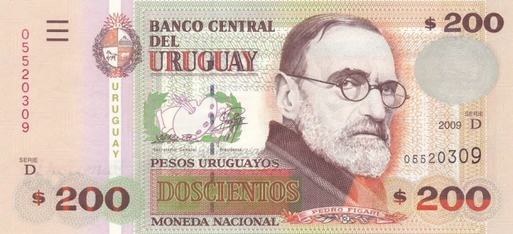 Urugwaj 200 urugayos Taniec historyczny 2009 P-89b