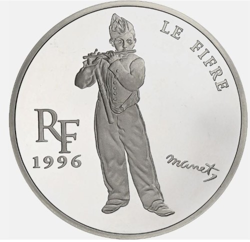 Francja 1.5 € Le Fifre 1996 22.2 g  Ag.900