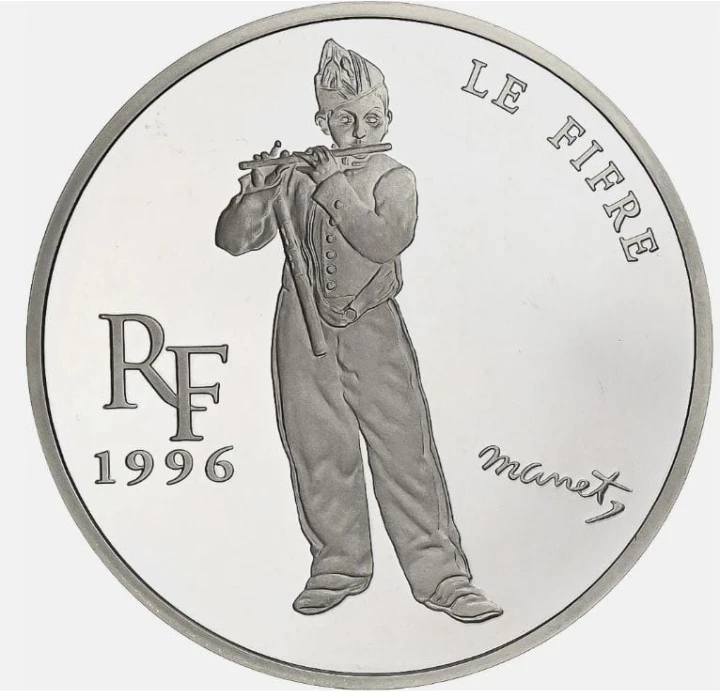 Francja 1.5 € Le Fifre 1996 22.2 g  Ag.900