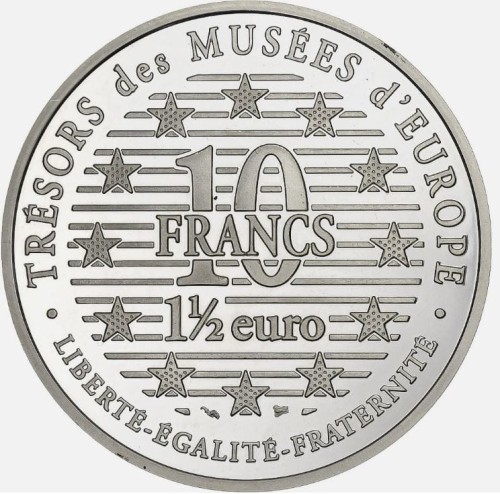 Francja 1.5 € Le Fifre 1996 22.2 g  Ag.900