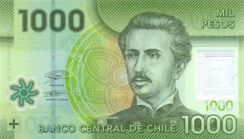Chile 1000 peso Alpaki 2021 P-161k