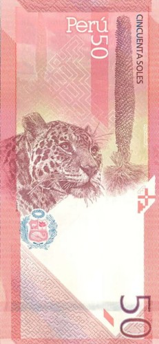 Peru 50 soles Jaguar 2021 P-198b