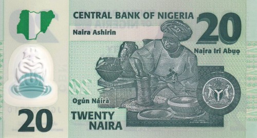 Nigeria 20 naira Garncarstwo 2025 P-34t