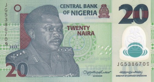 Nigeria 20 naira Garncarstwo 2025 P-34t