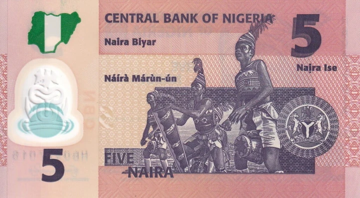 Nigeria 5 naira Taniec 2025 P-38o