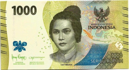 Indonezja 1000 rupii Tancerz/ Meutia 2024 P-162c