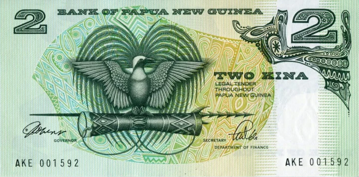 Papua Nowa Gwinea 2 Kina Rękodzieło 1989+ P-5c