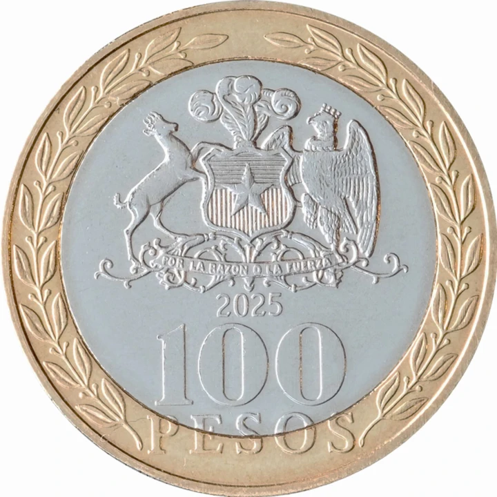 Chile 100 peso 100 lat Banku 2025