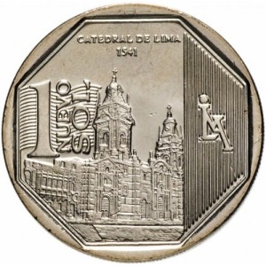 Peru 1 sol Katedra w Limie 2014