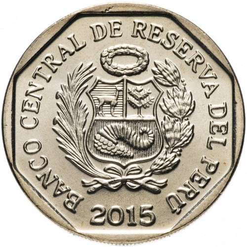 Peru 1 sol Ceramika Vicus 2015