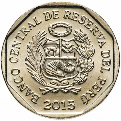 Peru 1 sol Bank Petroglify z Pusharo 2015