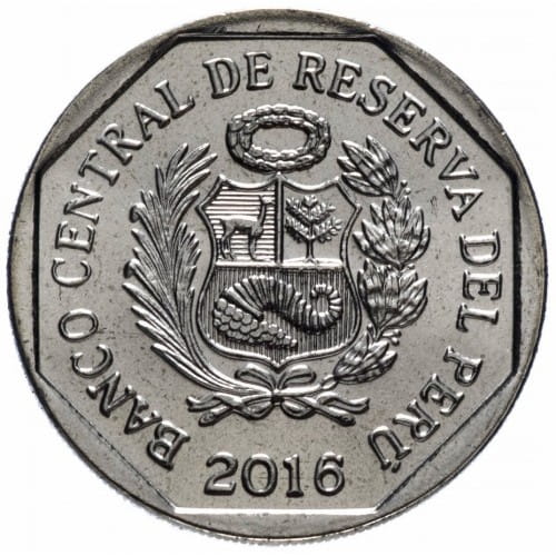 Peru 1 sol Cabeza de Vaca 2016