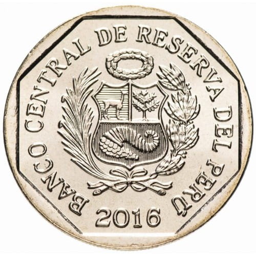 Peru 1 sol Shipibo-conibo Ceramica 2016