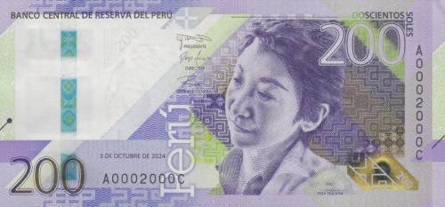 Peru 200 soles skalikurek andyjski  2024 P-200b