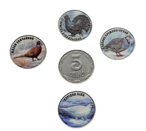 UKRAINA 4 x 5 kopiejek Zagrożone zwierzęta 2026 IV