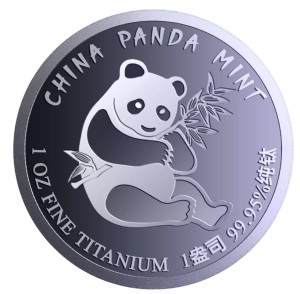 Chińska Panda 1 oz Ti.999 2026