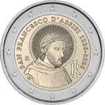 2 euro Włochy 800-lecie śmierci Św. Franciszka z Asyżu 2026