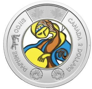 Kanada 2 $ Życie i sztuka Daphne Odjig 2025 kolor
