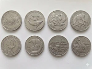 Zestaw 4 Zwierzęta x8 185.5365g Ag.1000