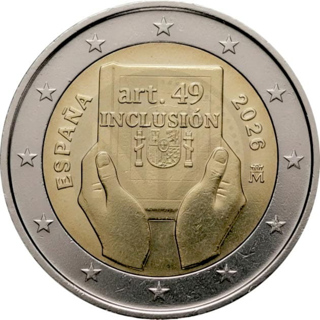 2 euro Hiszpania Art. 49 2026