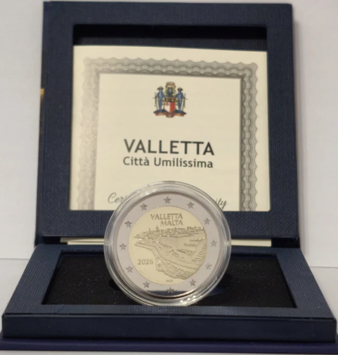 2 euro Malta Valetta 2026 proof