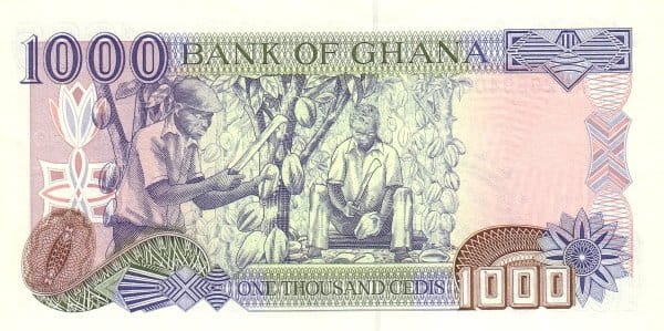 Ghana 1000 cedis Diamenty 1999 P-32d