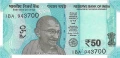 Indie 50 rupii Ghandi/Hampi 2025 P-111i.L